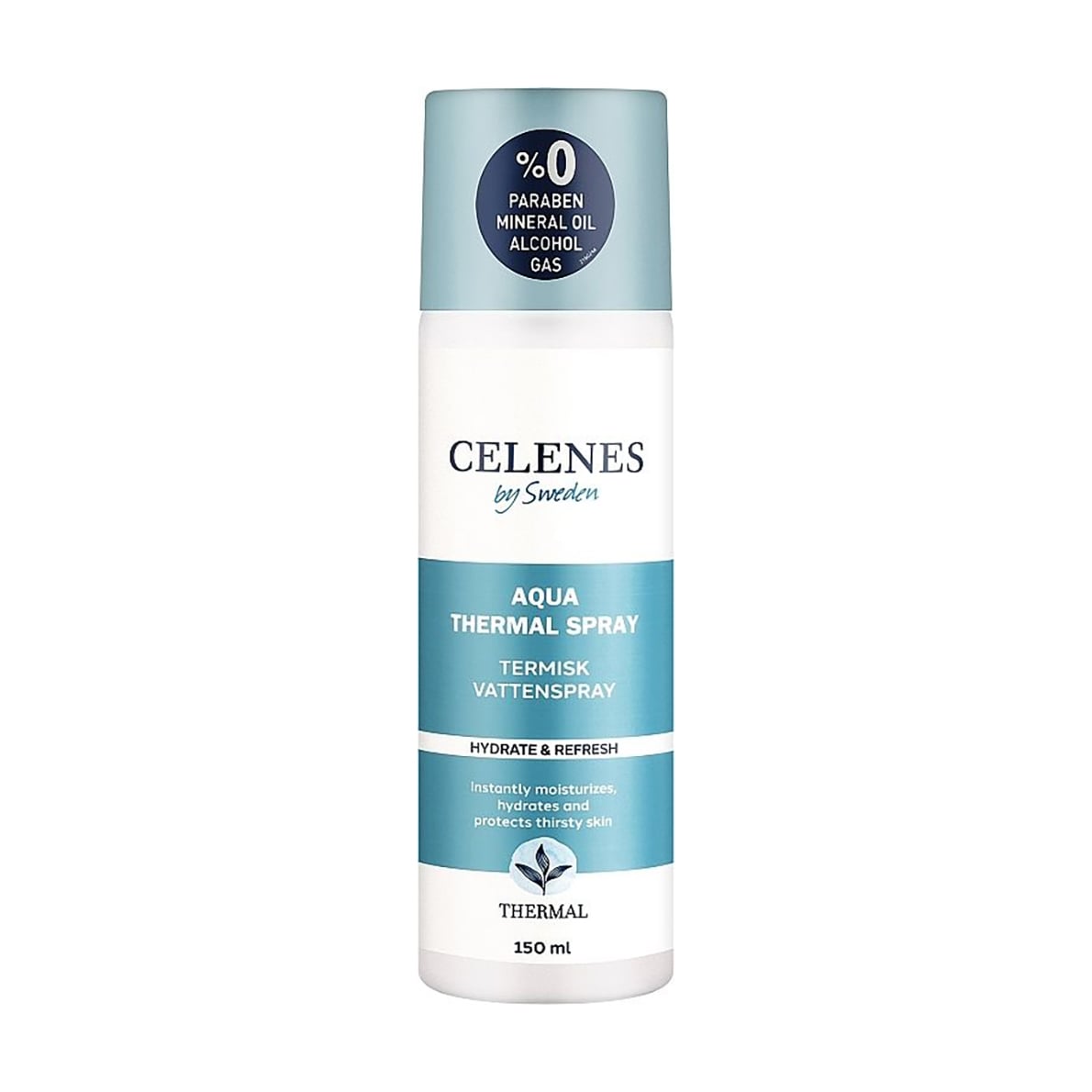 Термальна вода Celenes Aqua Thermal Spray для всіх типів шкіри обличчя, 150 мл